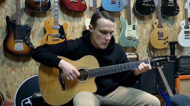 Классическая гитара с подключением Cort Gold-OC8 Nylon Natural Glossy | SKIFMUSIC.RU смотреть онлайн
