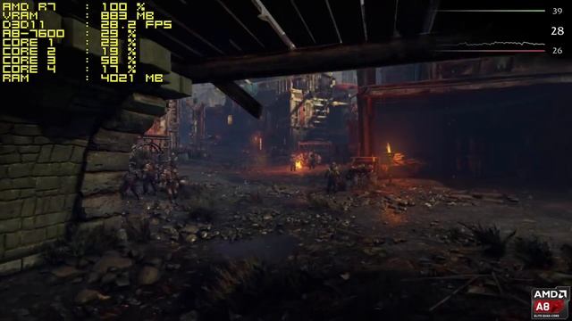 Middle Earth Shadow of Mordor - AMD APU A8-7600 [BENCHMARK] смотреть онлайн