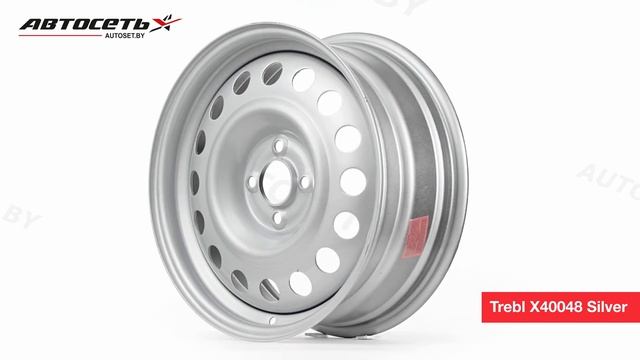 Trebl X40048 Silver: 3D-обзор штампованного диска ● Автосеть ●