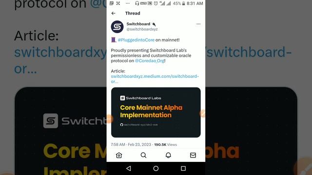 Core dao update today || Switch board protocol & Core Dao || Core coin price ?|| Oracal protocol || смотреть онлайн