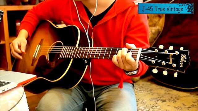 Gibson J 45 True Vintage VS Gibson Advanced Jumbo смотреть онлайн