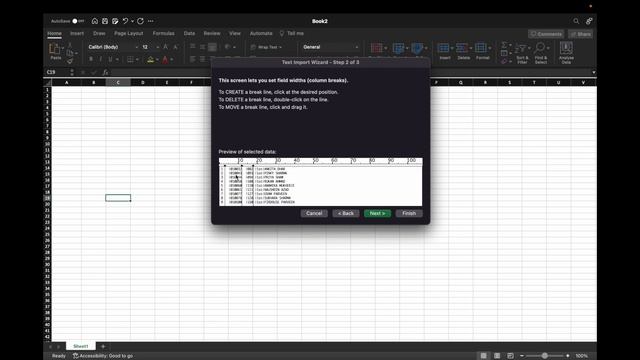 Convert Data From Notepad To Excel