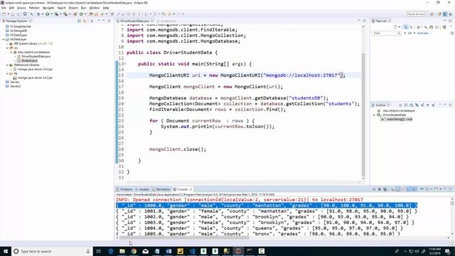 db04 MongoDB Find JSON Model смотреть онлайн