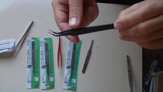 Пинцеты Gooi набор 6шт. (тест/обзор). Tweezer Maintenance Tools смотреть онлайн