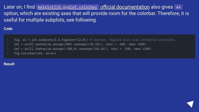 Set Matplotlib colorbar size to match graph смотреть онлайн