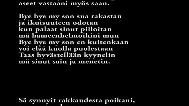 Bye bye my son (Sirkka-Liisa Sass'in lauluja - Riisutut roolit live) смотреть онлайн