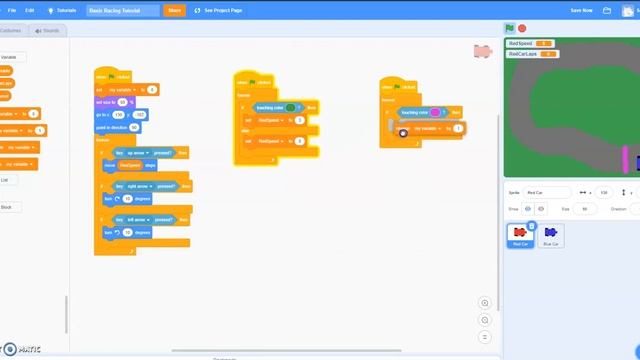 How to Make a Basic Two-Player Racing Game in Scratch смотреть онлайн
