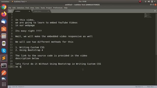 Responsive YouTube Video Embed смотреть онлайн