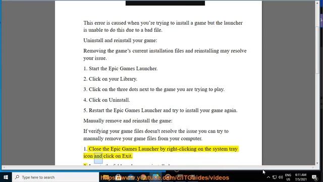 Fix Epic Games Launcher LS-0004: Game not installed correctly Error смотреть онлайн