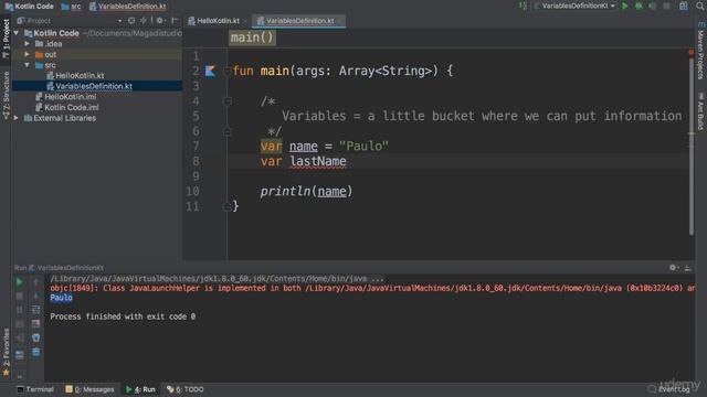 Kotlin Developer Masterclass - Build Android & Kotlin Apps : Kotlin Variables смотреть онлайн