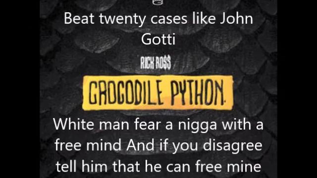 Rick Ross - Crocodile Python HD with lyrics смотреть онлайн