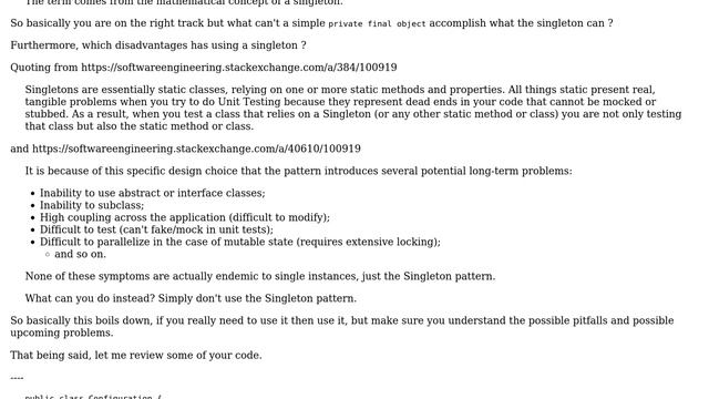 Code Review: Singleton-ish RMI Server (2 Solutions!!) смотреть онлайн