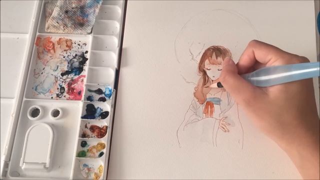 【Watercolor】 Speedpainting смотреть онлайн