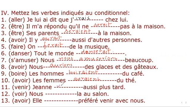 Lesson - 37 Grammar Exercises : Le conditionnel présent смотреть онлайн