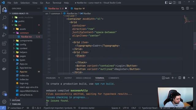 Creación de rutas y contrucción de NavBar | Clase 3 | ReactJS + TypeScript + Material UI смотреть онлайн