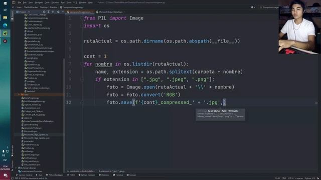 Cómo comprimir imágenes sin perder calidad con Python | Tutorial Python | Script смотреть онлайн