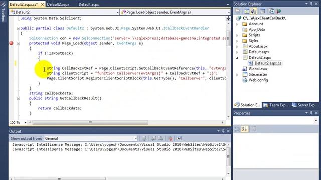 Ajax Call Back in asp.net 4.0 смотреть онлайн
