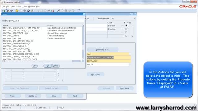 SYS Form Personalization, Hiding a Field on a Form, Oracle Applications Training смотреть онлайн