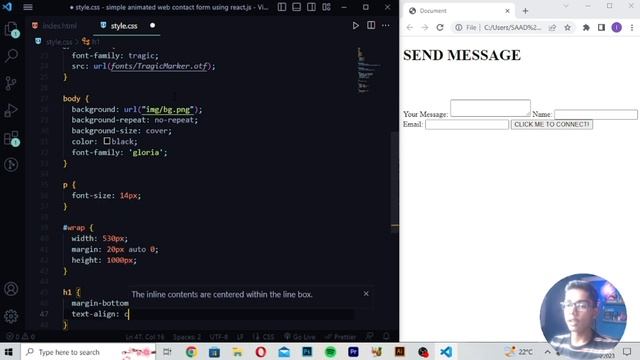 How To Build And Deploy Simple Animated Web Contact Form Using React.js смотреть онлайн