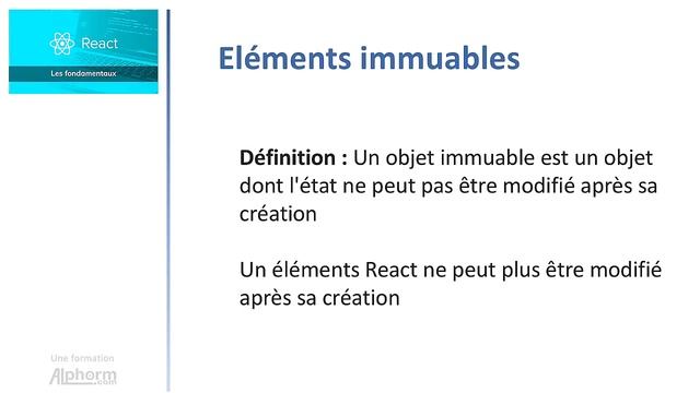 Rendering des éléments sous React - Vidéo Tuto смотреть онлайн