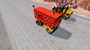 КАТАЕМСЯ НА ОГРОМНЫХ КАТКАХ МОНСТРАХ! Автобус Пожиратель, Поезд Пожиратель, Томас, зомби Маквин.