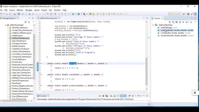 Average, Sum, and Product in Java Using BigDecimal смотреть онлайн