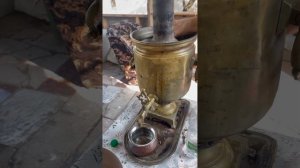Чистим самовар на дровах или как почистить старинные медные предметы)
