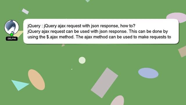 jQuery : jQuery ajax request with json response, how to? смотреть онлайн