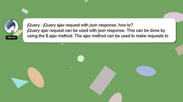 jQuery : jQuery ajax request with json response, how to?