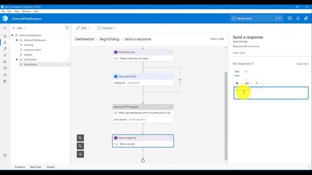 09 - Send an Http Request & Adaptive Card in Bot Composer смотреть онлайн