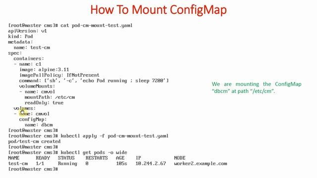75 How to Create Kubernetes ConfigMap? How to use ConfigMap as Kubernetes Volumes? смотреть онлайн