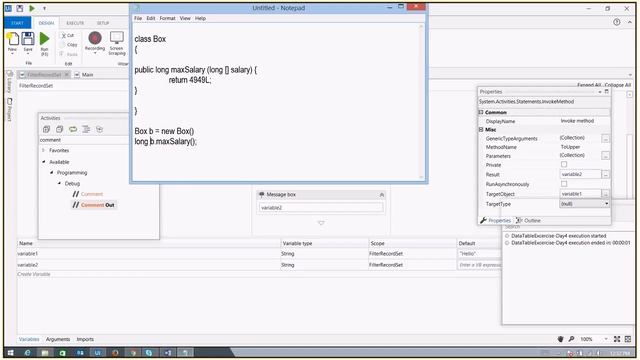 UiPath DataTables and Excel Automation смотреть онлайн