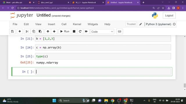 Introduction to NumPy: Arrays|| LECTURE-1 || Semester - 3 Python. смотреть онлайн