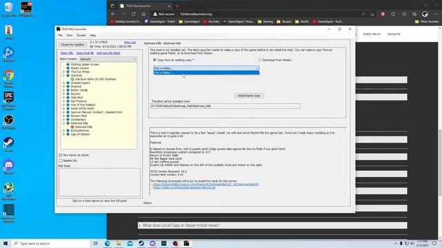 7 Days To Die ModLauncher (Legacy) Tutorial For War3zuk AIO Alpha 20