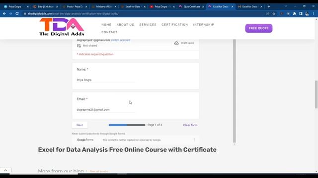 Excel for Data Analysis Free Certificate | EXCEL Free Courses and Certification смотреть онлайн