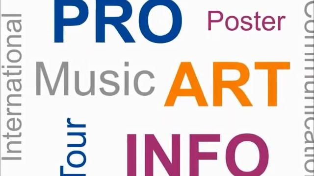 Афиша "ПроАртИнфо", С Муз оформлением. Вариант 1 смотреть онлайн