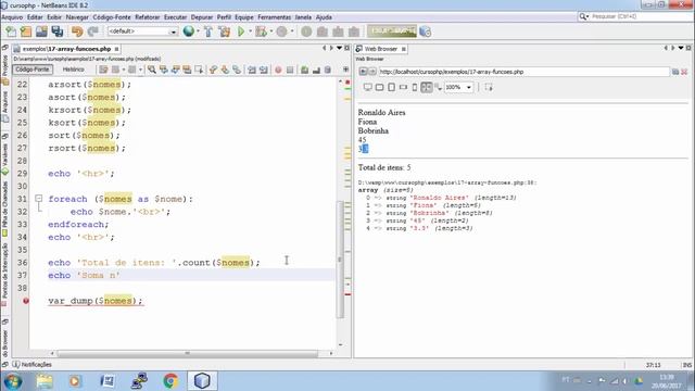 Curso de PHP OO Aula 21 Manipulando Arrays смотреть онлайн