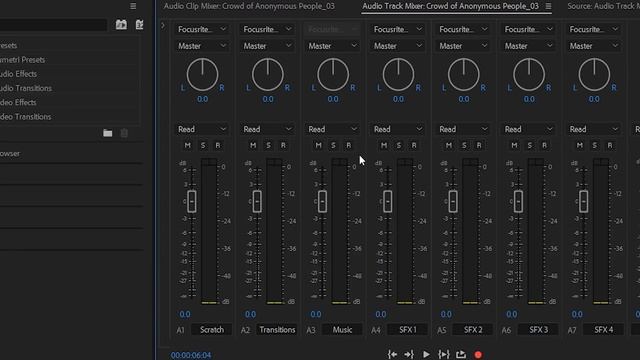 How To Use The Audio Track Mixer In Premiere Pro - Premiere Pro Tutorial смотреть онлайн