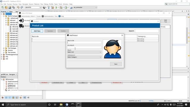 Java Project with Source Code (Supermarket Point of Sale(POS)) | Admin Window смотреть онлайн