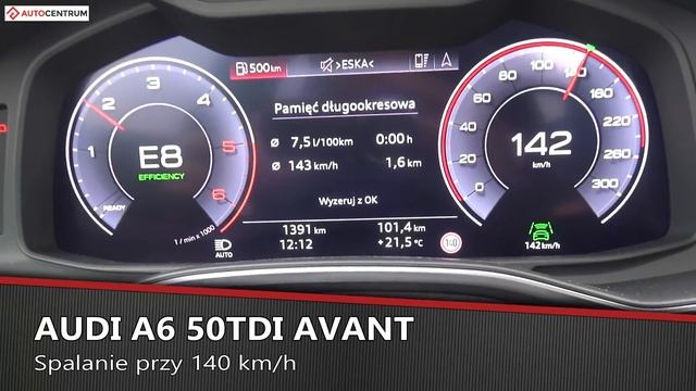 Audi A6 Avant 50 TDI 286 KM (AT) - pomiar zużycia paliwa смотреть онлайн