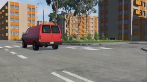 Тачки против огромных лежачих полицейских - BeamNG Drive