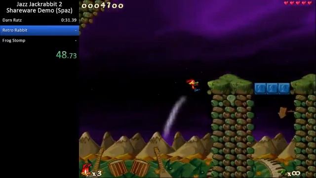 TAS - Jazz Jackrabbit 2 - Shareware Demo as Spaz in 1:42 смотреть онлайн