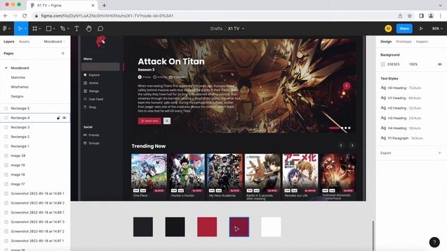 Color palette (color styles) - Figma Essentials Course UX/UI Design смотреть онлайн