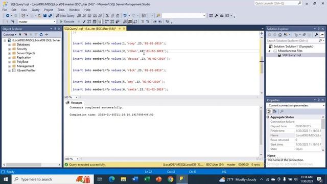 How to Create a table(Insert, Update, Delete) in SQL Server Management Studio 2018 смотреть онлайн