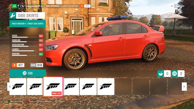 Forza Horizon 4 - 2008 Mitsubishi Lancer Evolution X GSR смотреть онлайн