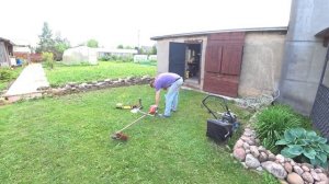 Мотокоса Husqvarna 128R. Первый запуск после зимы.