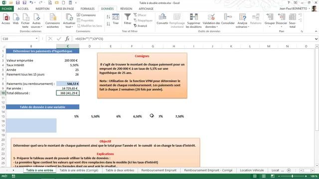 Excel : Réaliser des scénarios avec l'outil Table de données смотреть онлайн