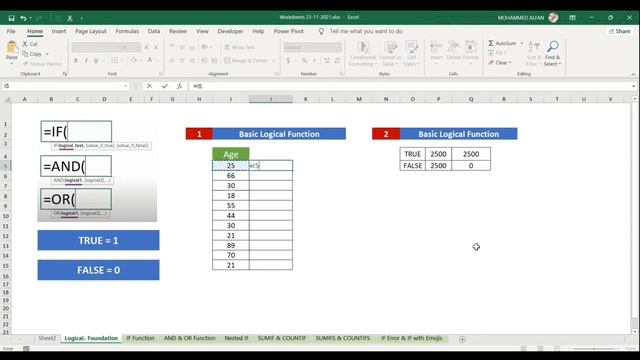 How to use IF Function in Excel (Foundation Level) смотреть онлайн