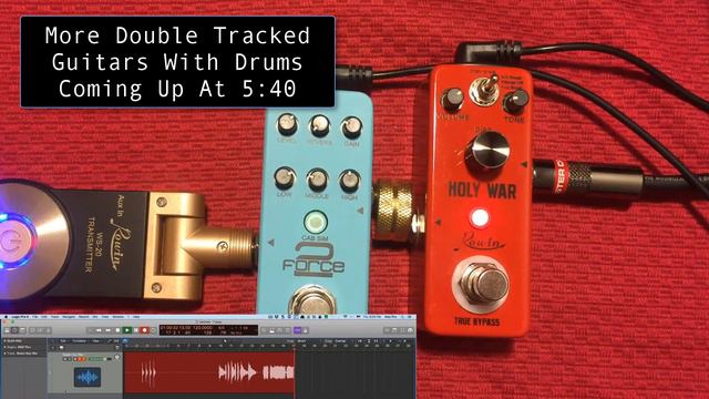 Rowin Holy War Distortion Pedal Review First Look Double Tracked With EZDrummer Fender Jazzmaster H смотреть онлайн