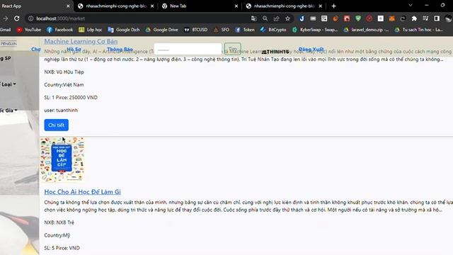Demo | Website Transfer Book With React & Flask смотреть онлайн
